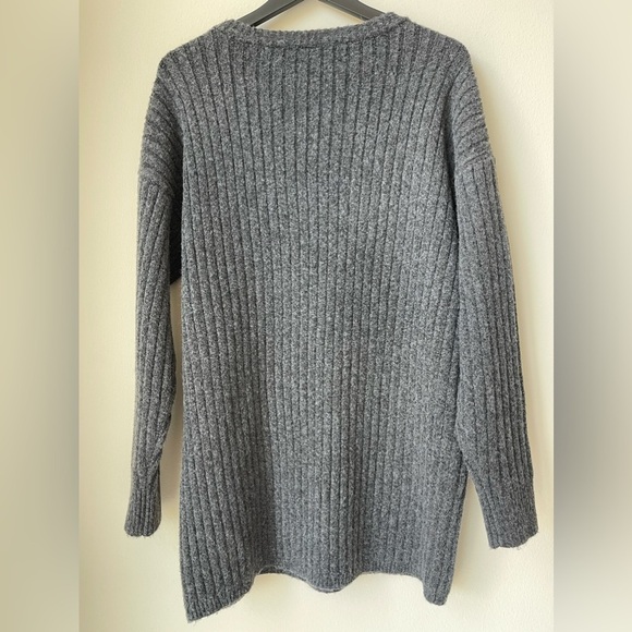 Melrose & Market Mock Neck Mini Ribbed Thick Oversized  Sweater Dress Size Small - Picture 3 of 6